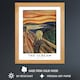 image 2 of Edvard Munch The Scream Art Wood Framed Wall Art Print | Orange
