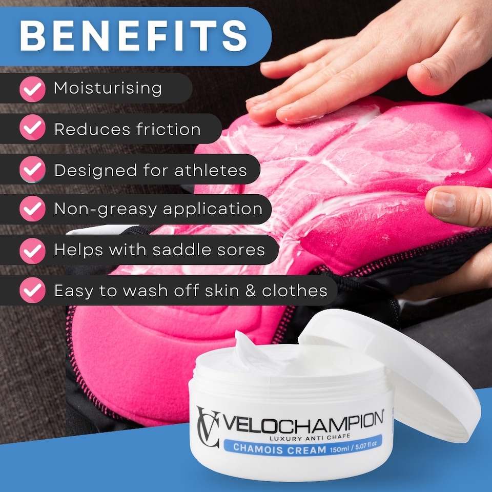 image 1 of VeloChampion Anti Chafe Chamois Cream Fragrance Free