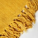 image 5 of BHS Diamond Chenille Throw, Yellow Yellow | Ochre