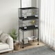 image 6 of PawHut Two-Tier Bird Cage on Wheels w/ Stand, for Canaries