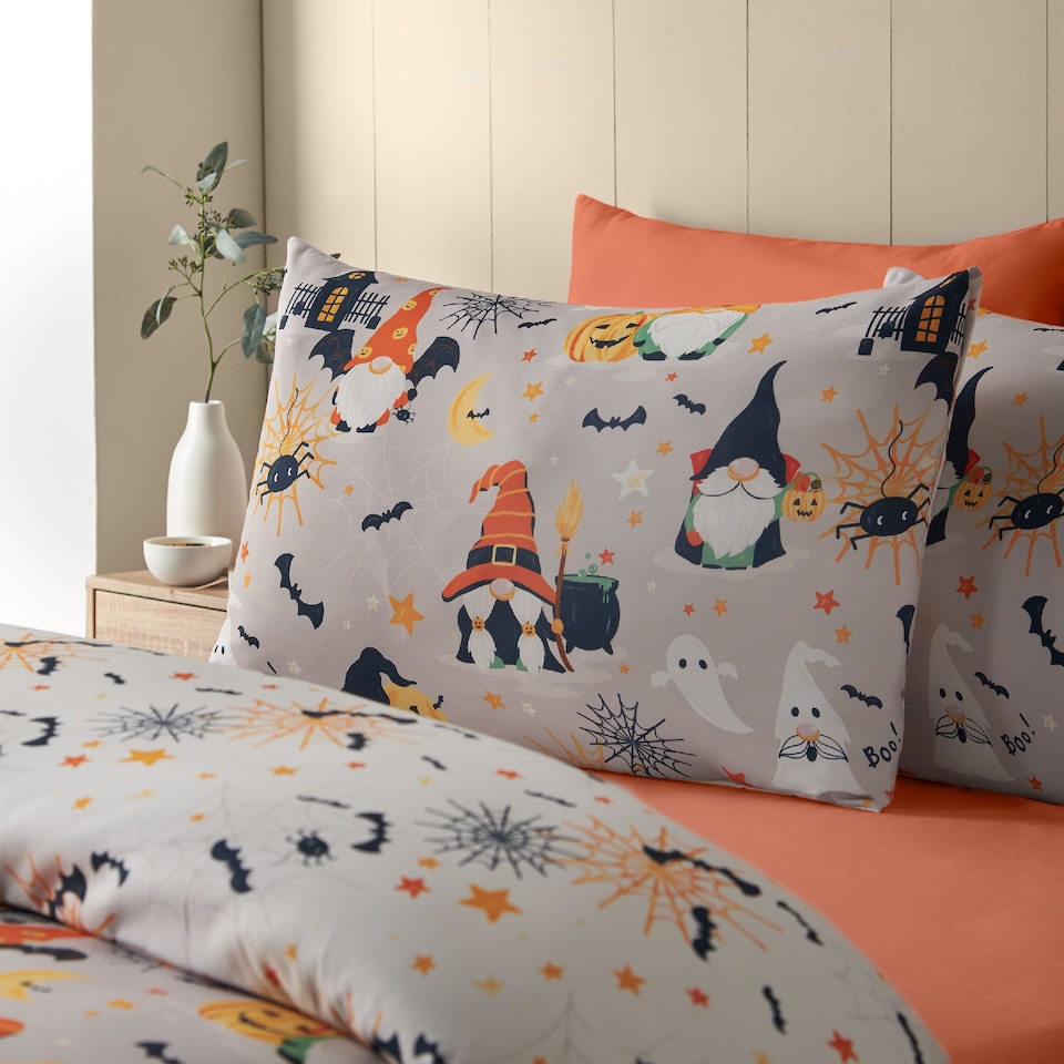 image 1 of Catherine Lansfield Halloween Gonks So Soft Reversible Duvet Cover Set