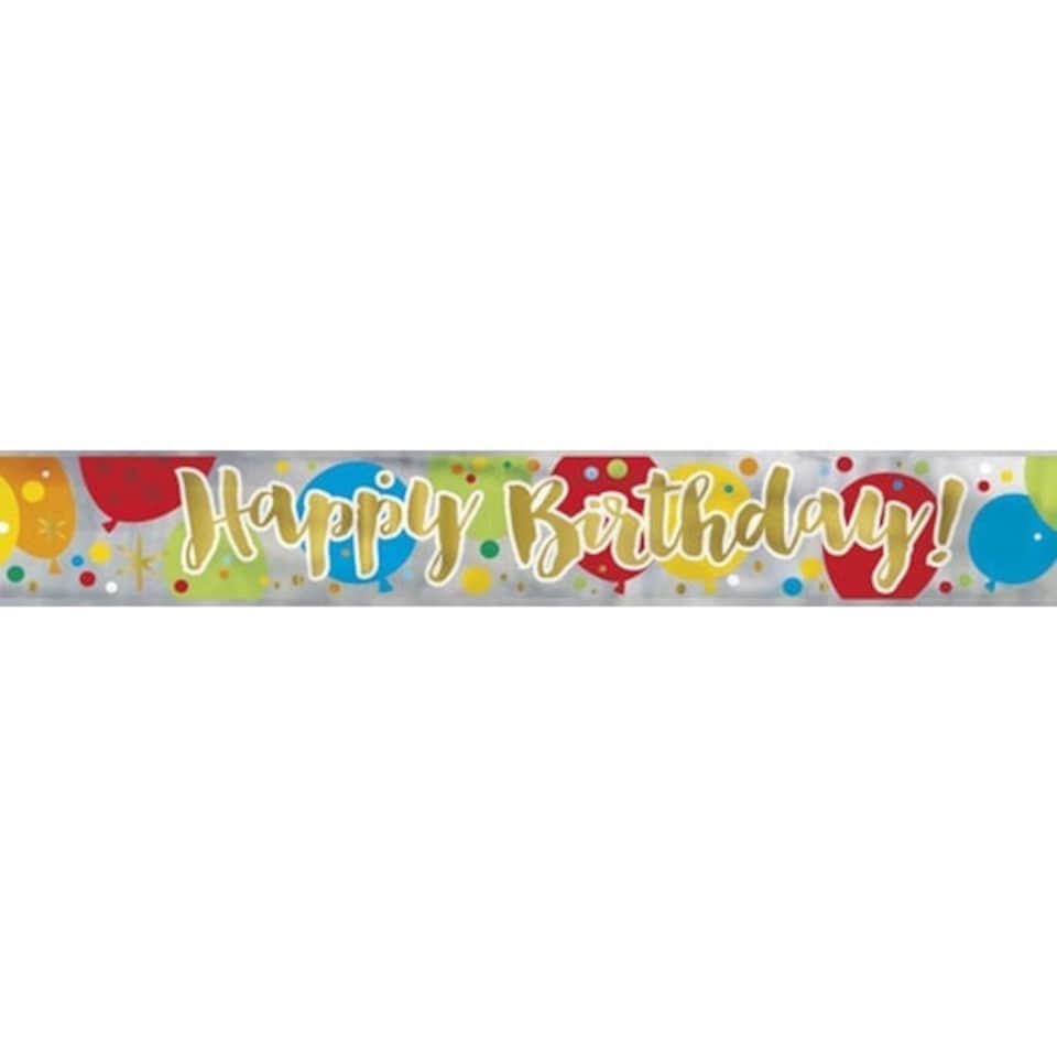 Glitzy Gold Birthday Foil Banner 365cm