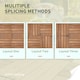image 3 of Outsunny 27pc Floor Tiles Interlocking Solid Wood DIY Deck Tiles Outdoor Brown