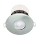 image 1 of Set of 20 Fire Rated Brushed Steel LED Bathroom Recessed Downlights | Chrome | Brushed steel plate | Large | 20