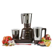 GEEPAS 750W 3-in-1 Mixer Grinder | Stainless Steel Jars, Blades, Black