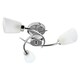 image 4 of ValueLights Kavio Polished Silver Semi-Flush Light and G9 Capsule LED 3W Warm White 3000K Bulb