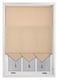 image 2 of FURNISHED Cut to Size Linen Roller Blinds with Triangle Edge and Metal Fittings | Brown | Cappuccino | (W) 180cm x (L) 165cm