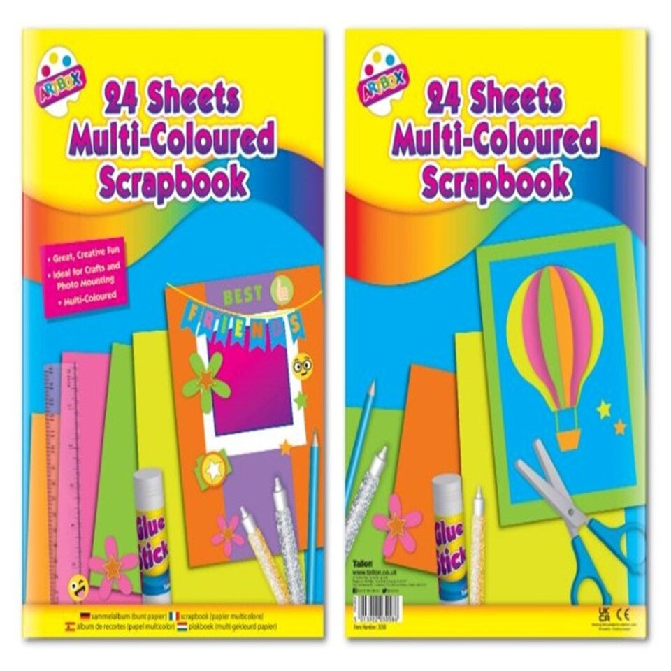 image 1 of 48 Page Multi Colour Scrap Book