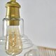 image 2 of ValueLights Aurelian Brushed Gold Pendant Light with Clear Dome Lamp Shade