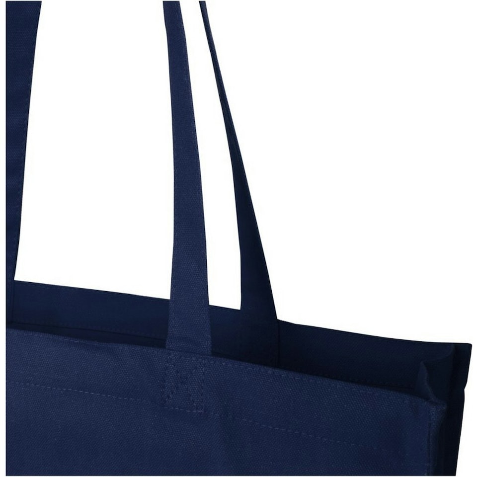 image 1 of Recycled Gusseted 14L Tote Bag - Navy - One Size Blue