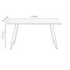 image 6 of Rocco LUX Dining Table Single, Light Walnut Brown | Oak