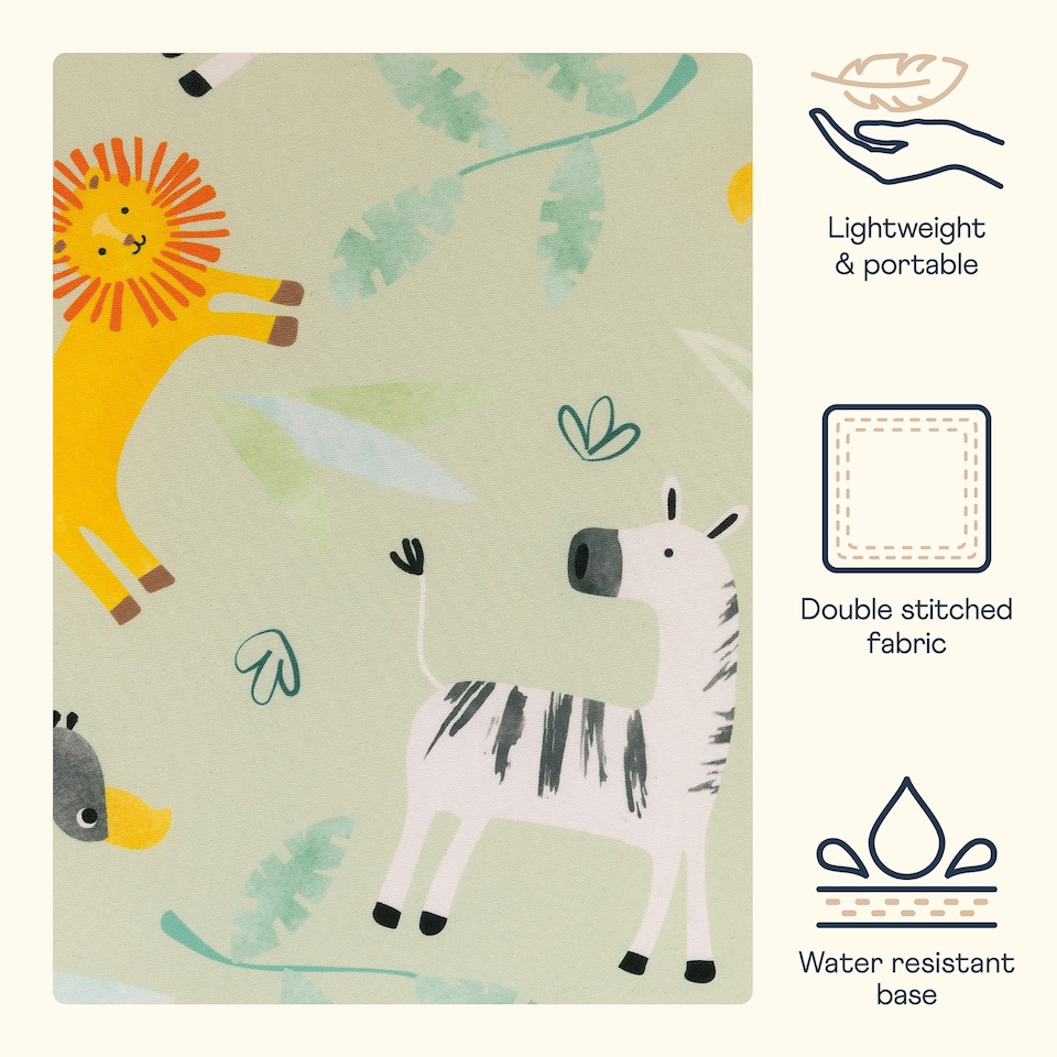 image 1 of Kids Safari Bean Bag Chair Green Childrens Bean Bags | Green | Green | 1