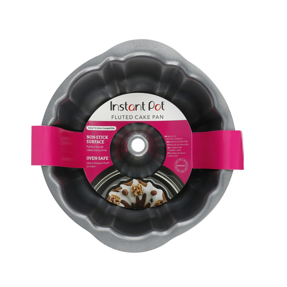 image 1 of Instant Pot Fluted Cake Pan Grey 1.2L