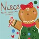 image 1 of Ginger Breadman Design Niece Christmas Card