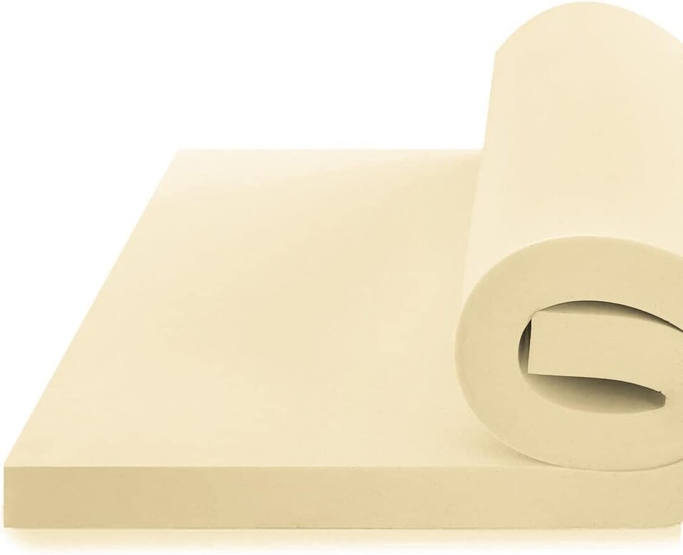 image 1 of Orthopaedic Memory Foam Mattress Topper | Soft Comfortable Durable Memory Foam | Yellow | Small Double