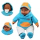 image 1 of BiBi Doll 18" Leo Ethnic Baby Doll Boy With Sounds & Toy Dummy