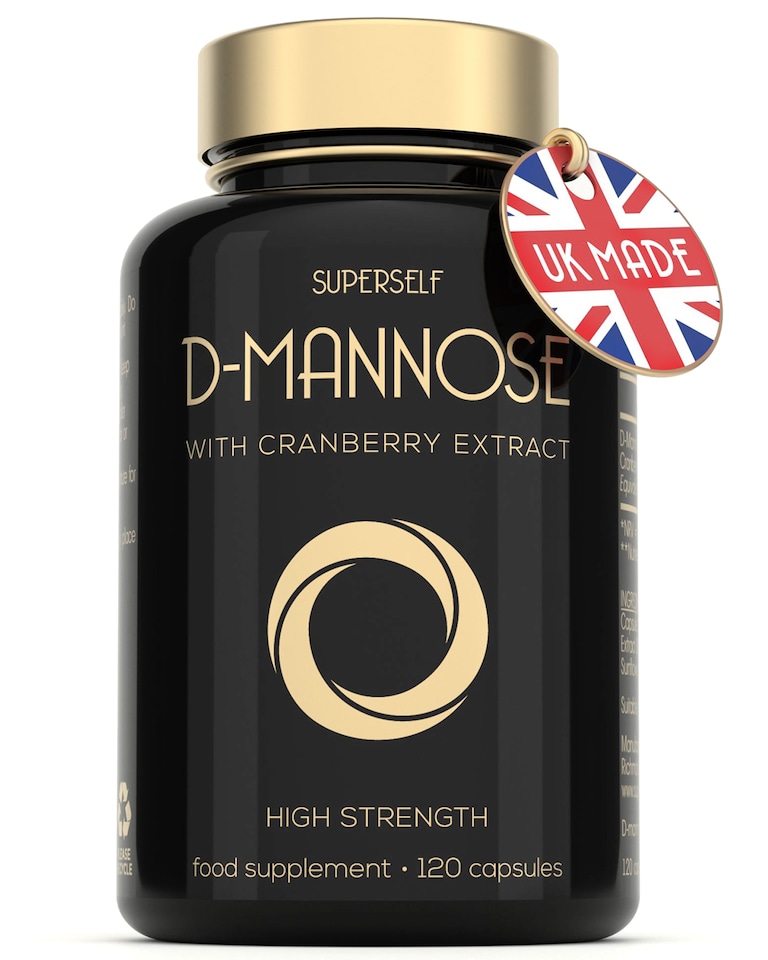 image 1 of SuperSelf D-Mannose with Cranberry 1000mg 120 Capsules