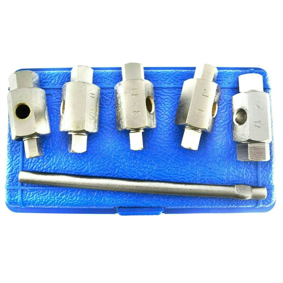 image 1 of Drain Sump Plug Key Tools For Engines Axles Gear Box Car Repair Oil Change 5pc