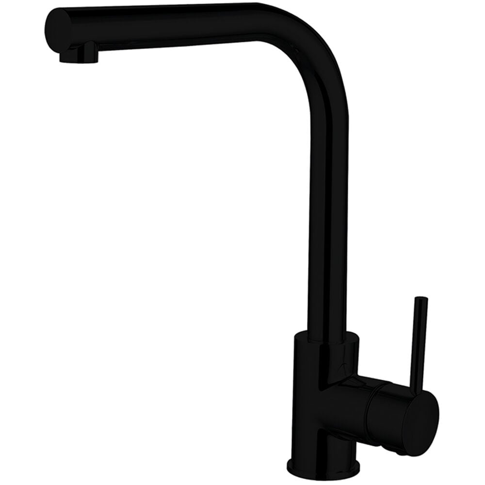 Traditional Dual Handle Kitchen Mixer Tap, Black | Black | Black ...