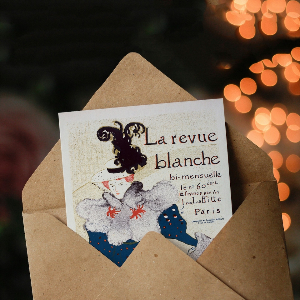 image 1 of Toulouse Lautrec Art Card La Revue Blanche Advert