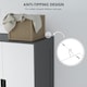 image 5 of HOMCOM 2 Door Wardrobe Modern Wardrobe with 3 Drawer and Hanging Rod, Grey
