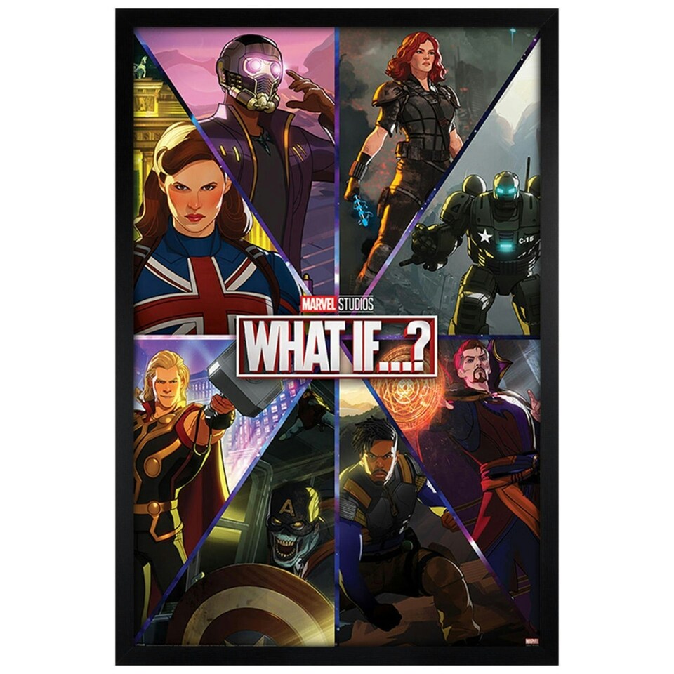 image 1 of Black Wooden Framed What If? (Shattered Realities) Maxi Poster