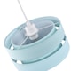 image 3 of Contemporary Quality Duck Egg Linen Fabric Triple Tier Ceiling Pendant Shade | Blue | Duck Egg | 1