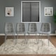 image 1 of Dining Chairs Set of 4 Grey Velvet Kitchen Chairs | Grey