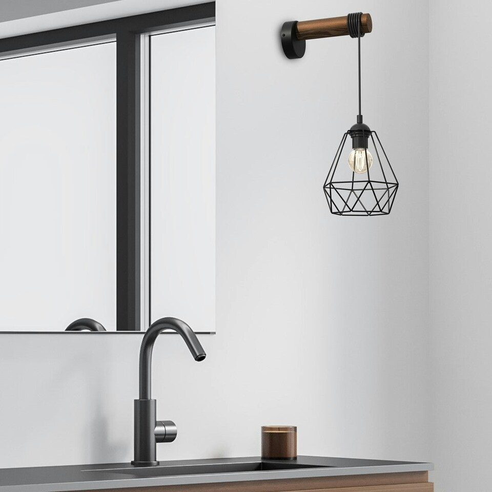 image 1 of Milagro Wall Lamp Acero 1XE27