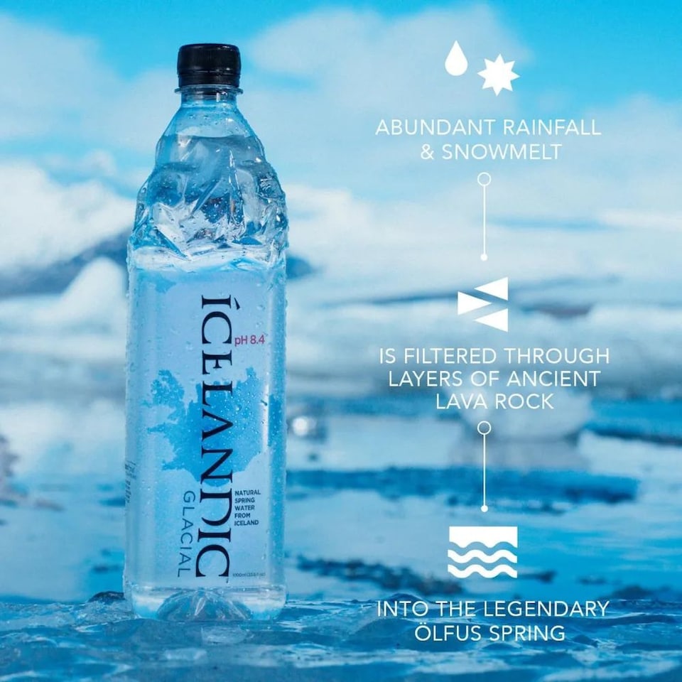 image 1 of Icelandic Glacial Sparkling Water 12 x 750ml