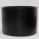 image 2 of Primrose Black Stone Composite Low Cylinder Planter 85cm Black