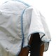 image 2 of Weatherbeeta Comfitec Hexi Shield Combo Neck Horse Fly Rug - Silver/Teal Blue - 5´ 6"
