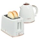 image 1 of HOMCOM Kettle and Toaster Set 1.7L Kettle & 2 Slice Toaster Set White