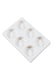 image 1 of White Rectangular Plastic Palette With 6 Deep Mixing Wells