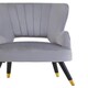 image 5 of Interiors by Premier Grey Velvet Cut Out Back Chair, Sturdy Support Homebase Chair, Built to Last Velvet Desk Chair