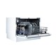 image 4 of Cookology 6 Place Setting Table Top Dishwasher in Compact Size - CTTD6WH White