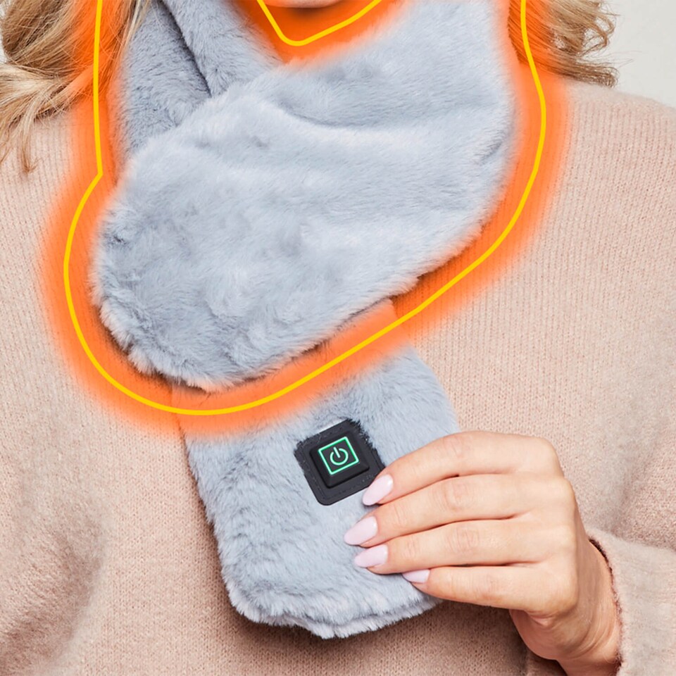 image 1 of Coopers Of Stortford Heated Fleece Scarf Rechargeable 3 Heat Settings