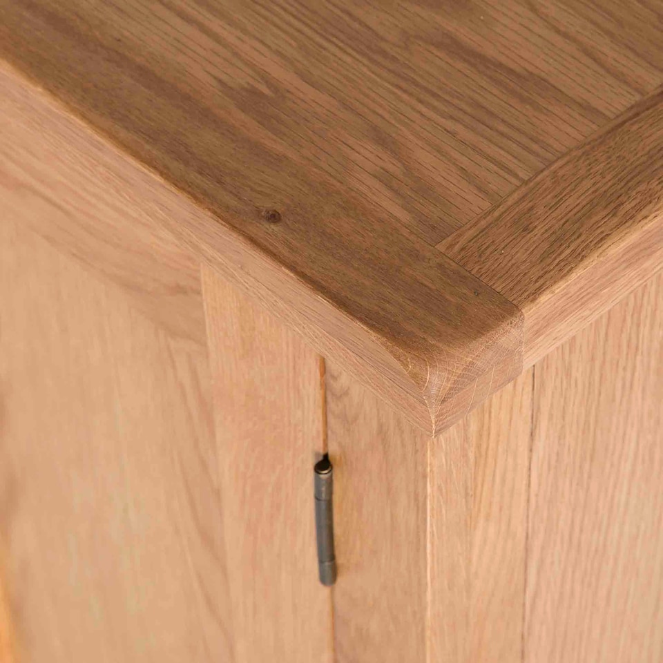 image 1 of Surrey Oak 140cm TV Unit - Fully Assembled By Roseland Furniture