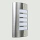 image 3 of ValueLights Medlock Silver Outdoor Wall Bulkhead Light