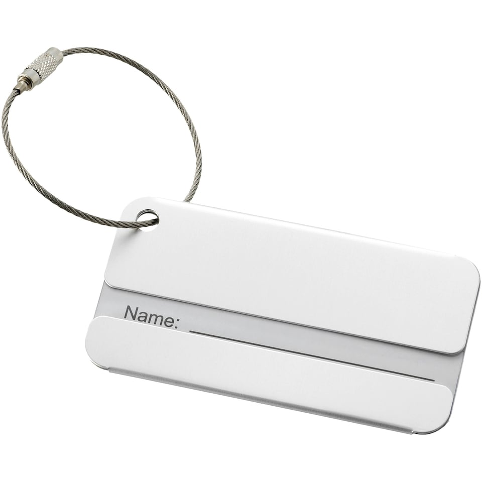 image 1 of Bullet Discovery Luggage Tag - Silver - 8 x 4 x 0.2 cm Silver