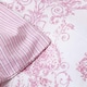 image 5 of Homescapes Pink French Toile Patterned Duvet Cover Set - Double Pink | Double