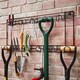 image 3 of 11 Space Tool Rack Hook Wall Mounted Hanger Two Tier Shed Garage Storage Black