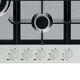 image 2 of Statesman GH175SS 5 Burner Gas Hob Cooktop, Front Dial Control, Automatic Ignition, Stainless Steel