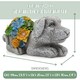image 7 of Solar Dog & Cat Statue Set (Dog: 10x14x20cm, Cat: 11.5x22x15cm) – Garden Ornaments with Succulents & LED Lights
