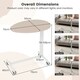 image 2 of COSTWAY Mobile Standing Desk Height Adjustable Rolling Desk N/A