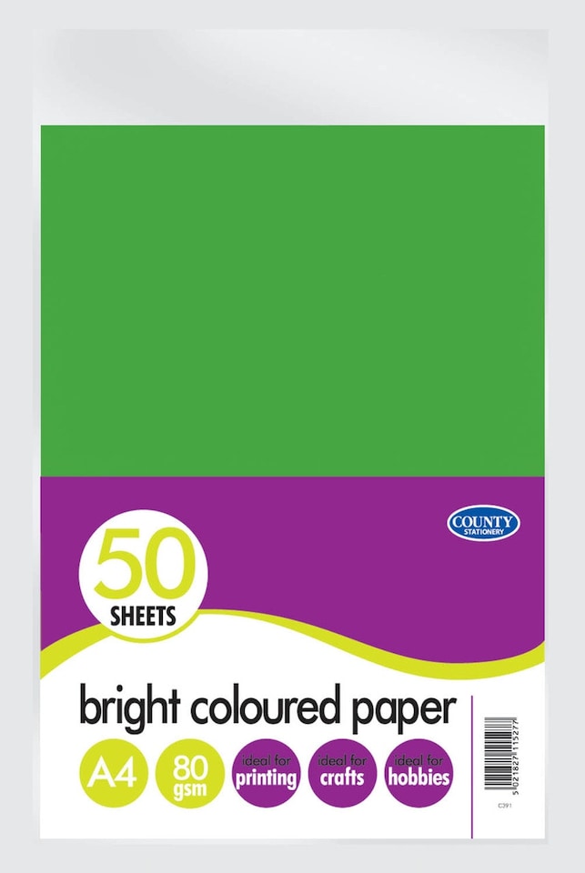 image 1 of 50 A4 Bright Coloured Paper