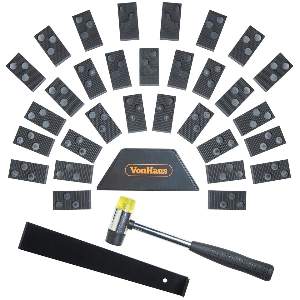 image 1 of VonHaus Laminate Flooring Tool Kit with 30 Laminate Floor Spacers