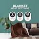 image 3 of DMD Double Electric Blanket Soft Sherpa, 1-9 Heat Settings, 9 Timer Settings with Auto-Shut | Brown | Brown