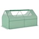 image 1 of Outsunny Raised Garden Bed Planter Box with Greenhouse, Large Window, Clear