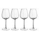 image 1 of Villeroy & Boch Rose Garden Set of 4 White Wine Goblets